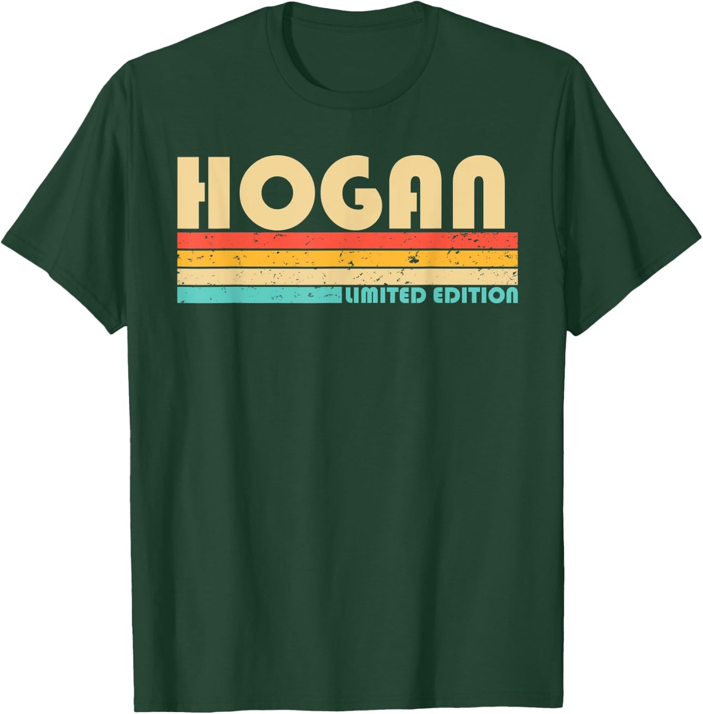 HOGAN Surname Funny Retro Vintage 80s 90s Birthday Reunion T-Shirt - T-Shirt | Forest