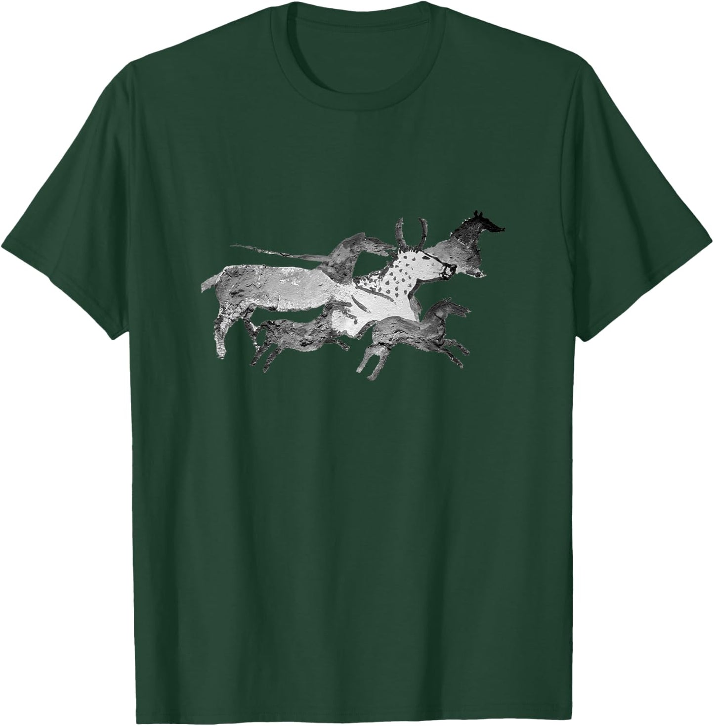 Lascaux Cave Art. Early horses cave paintings. T-Shirt - T-Shirt | Forest