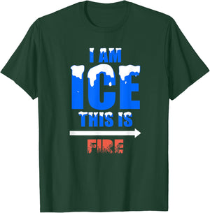 Funny Ice and Fire Costume Halloween Family Matching Women T-Shirt - T-Shirt | Forest