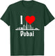 I Love Dubai UAE United Arab Emirates Skyscrapers Heart T-Shirt - T-Shirt | Forest