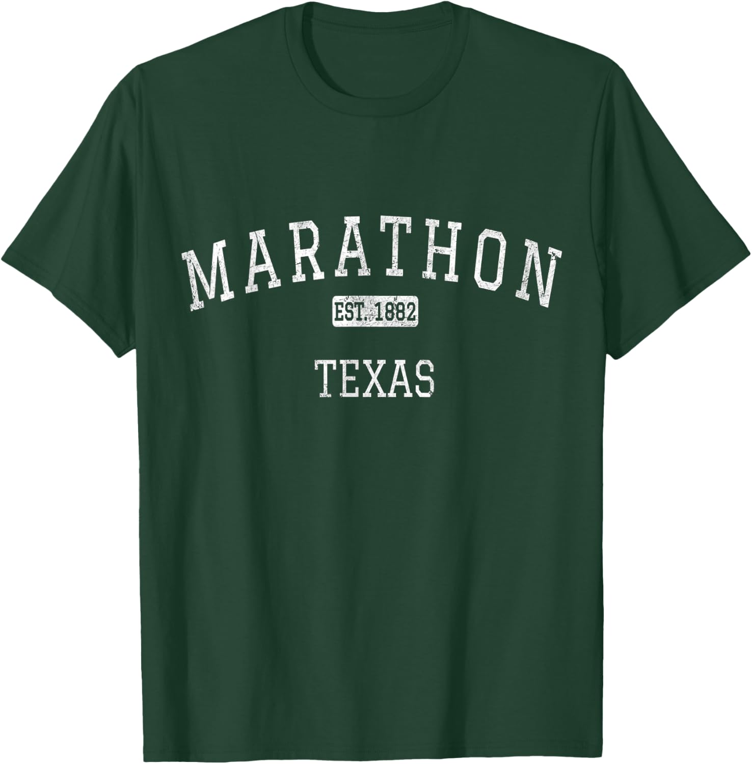 Marathon Texas TX Vintage T-Shirt - T-Shirt | Forest