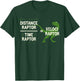 Funny Physics Velociraptor Distance Raptor Over Time Raptor T-Shirt - T-Shirt | Forest