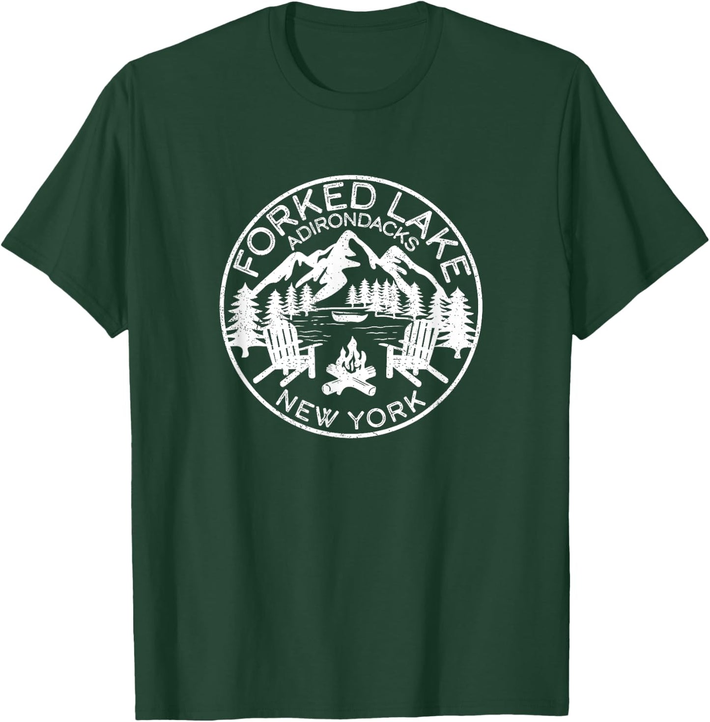 Forked Lake Adirondacks New York T-Shirt - T-Shirt | Forest