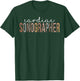 Leopard Cardiac Sonographer Appreciation healthcare workers T-Shirt - T-Shirt | Forest