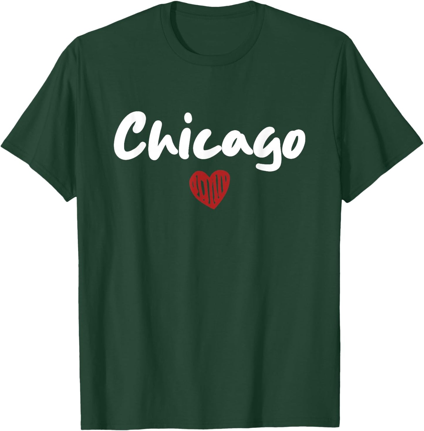 CHICAGO - I Love Chicago - Throwback Design - Classic T-Shirt - T-Shirt | Forest