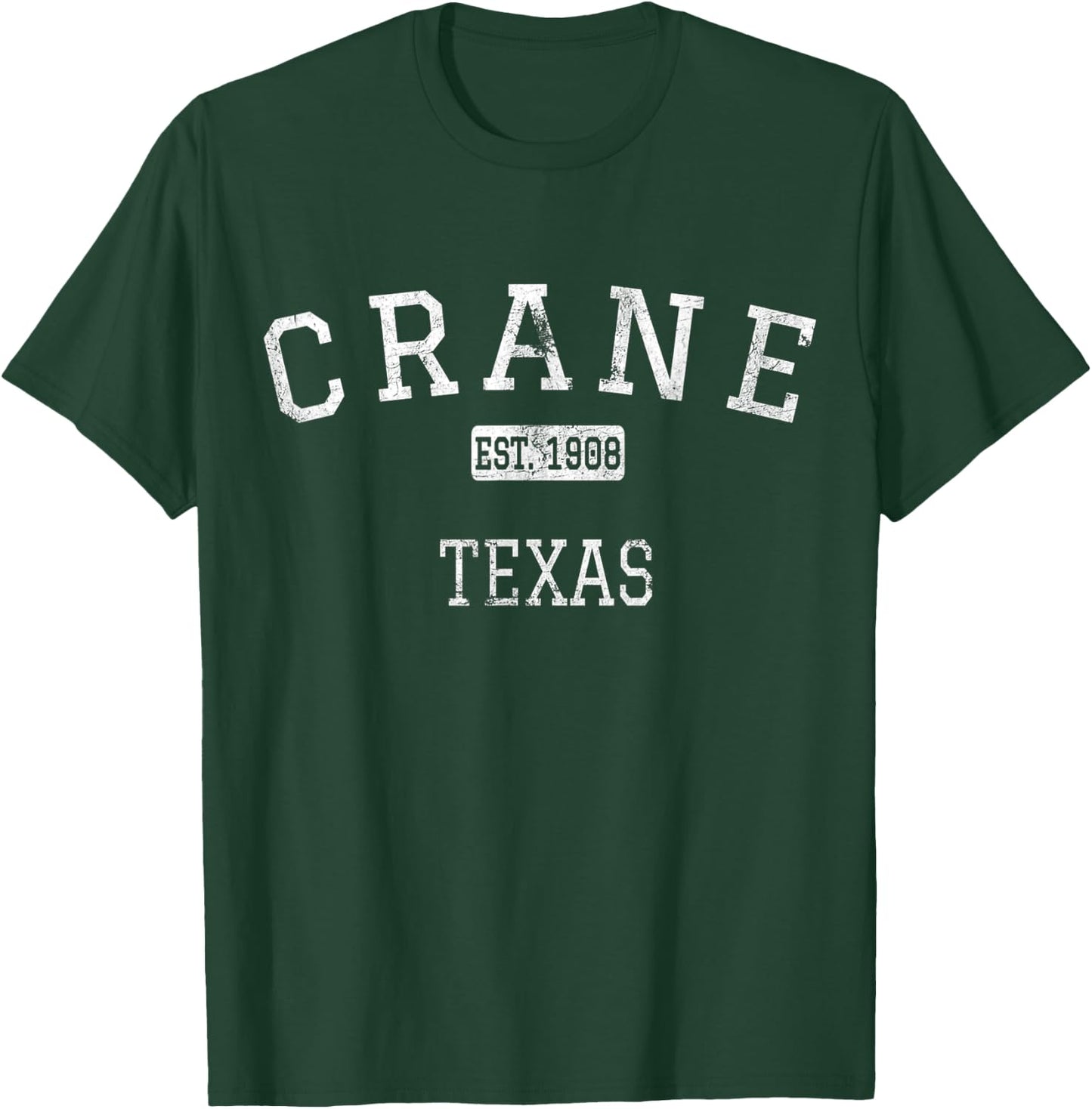 Crane Texas TX Vintage T-Shirt - T-Shirt | Forest