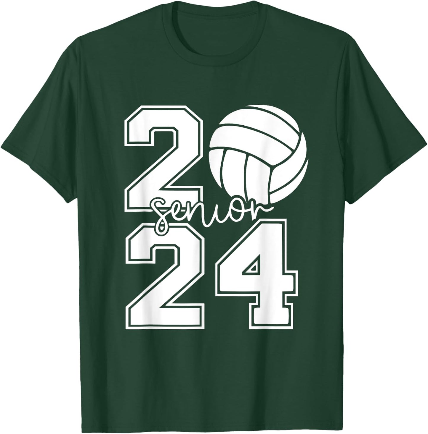 Senior Volleyball Class of 2024 graduation graduate seniors T-Shirt - T-Shirt | Forest