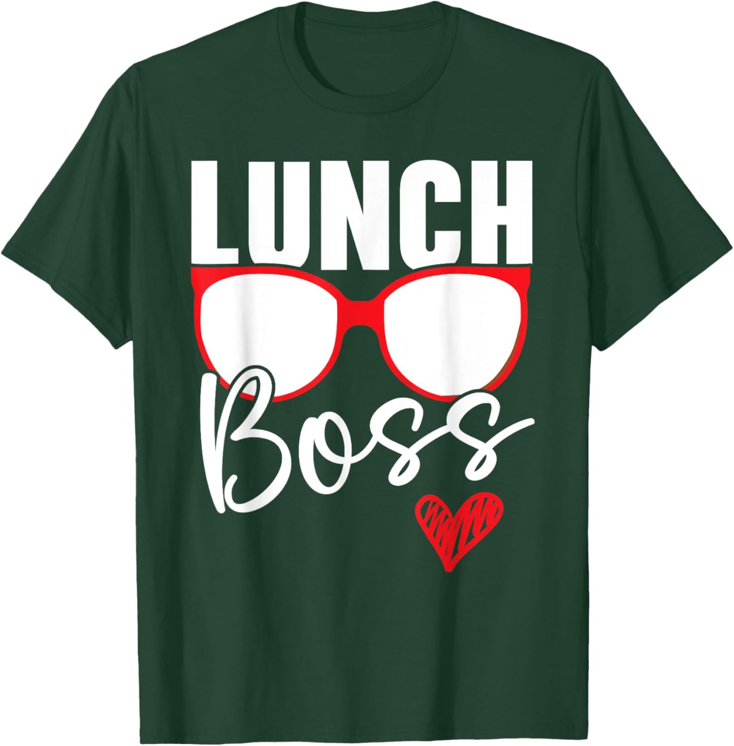 Lunch Boss Cafeteria Job Profession Lady Cook Lunch Lady T-Shirt - T-Shirt | Forest