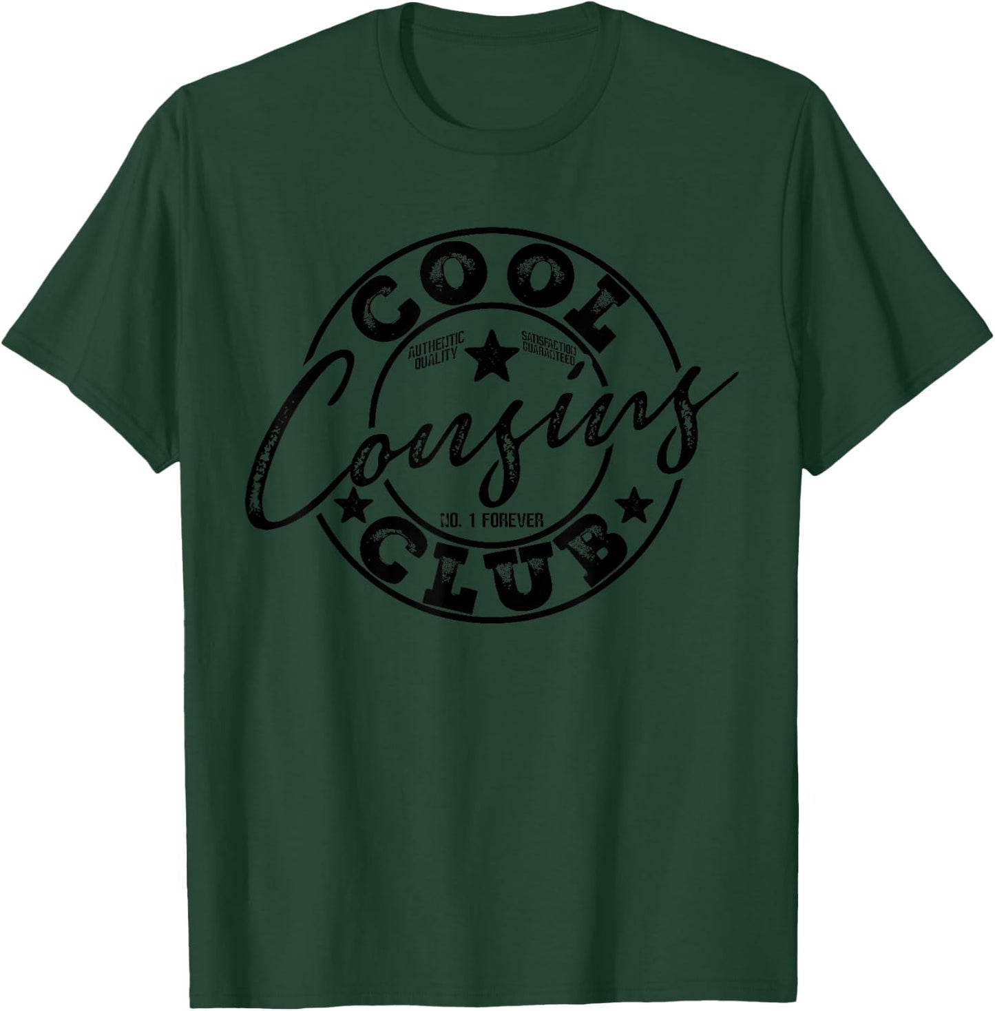 Cool Cousins Club Vintage Matching Squad T-Shirt - T-Shirt | Forest