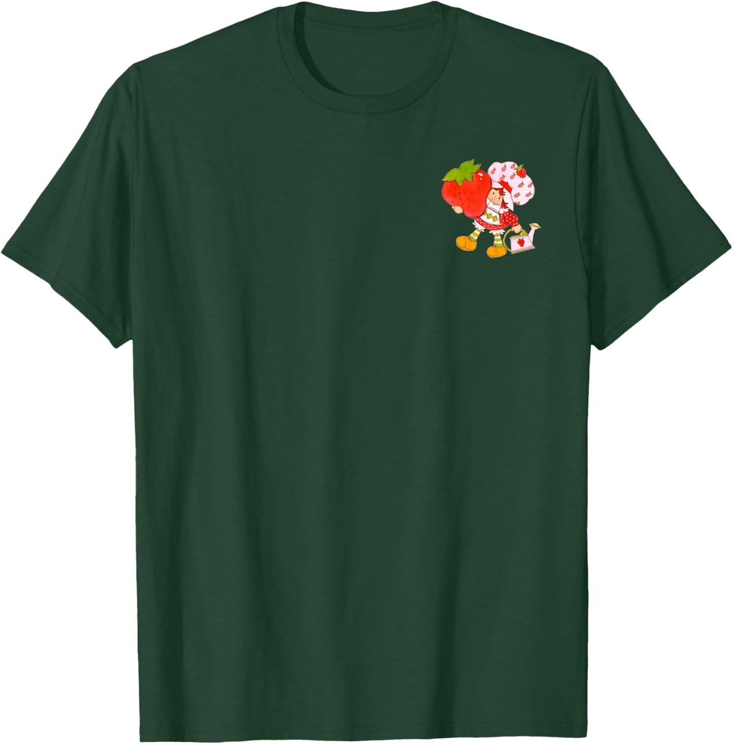 Strawberry Shortcake Classic Vintage Big Strawberry Pocket T-Shirt - T-Shirt | Forest