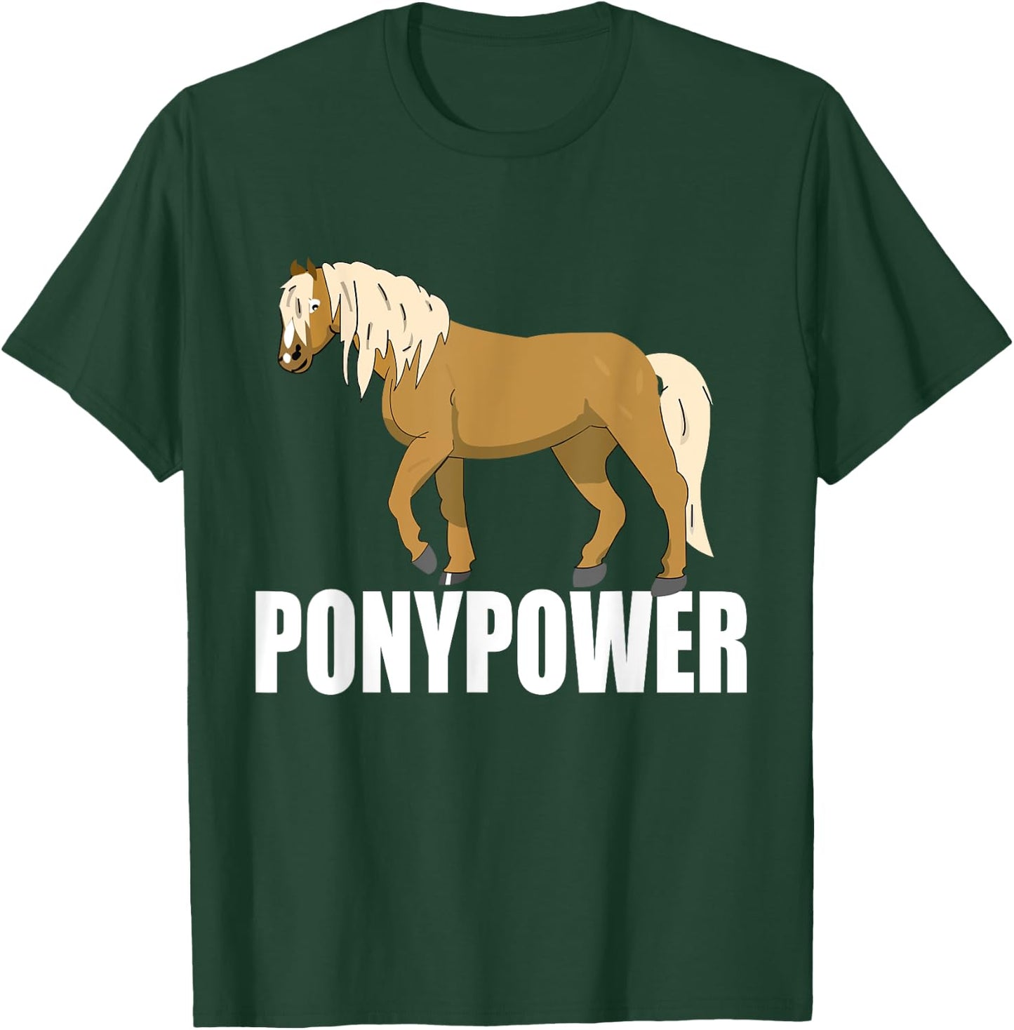Haflinger Shirt for Riding Pony Gift Girls T-Shirt - T-Shirt | Forest
