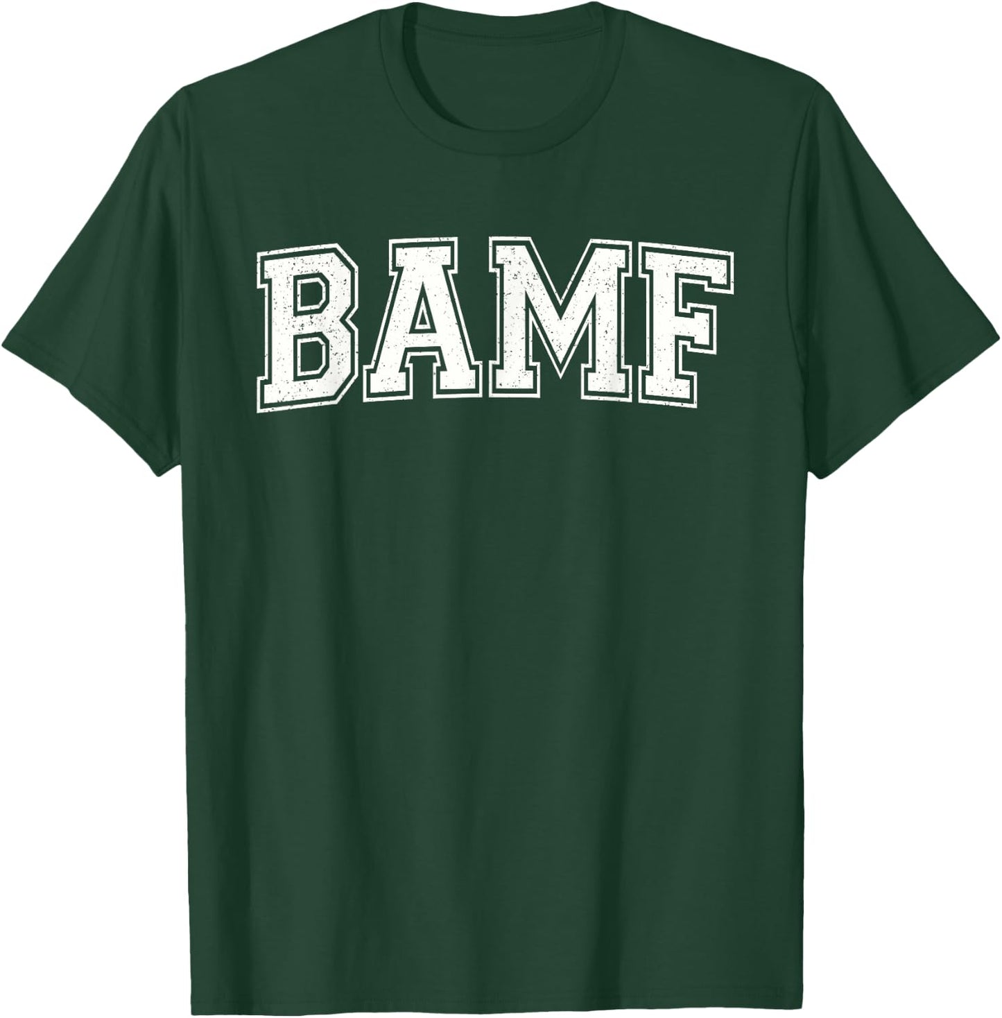 Bamf Varsity Style T-Shirt - T-Shirt | Forest