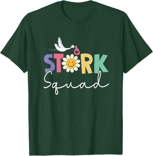 Stork Squad Labor And Delivery Nurse Ob Nurse T-Shirt - T-Shirt | Forest