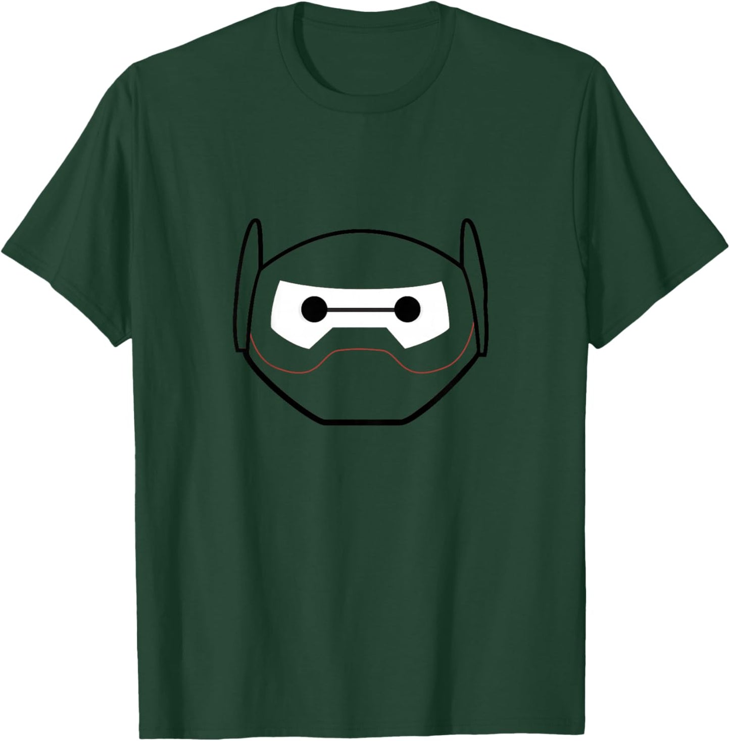 Kids Disney Big Hero 6 Baymax Big Face Armor Helmet Logo Youth T-Shirt - T-Shirt | Forest