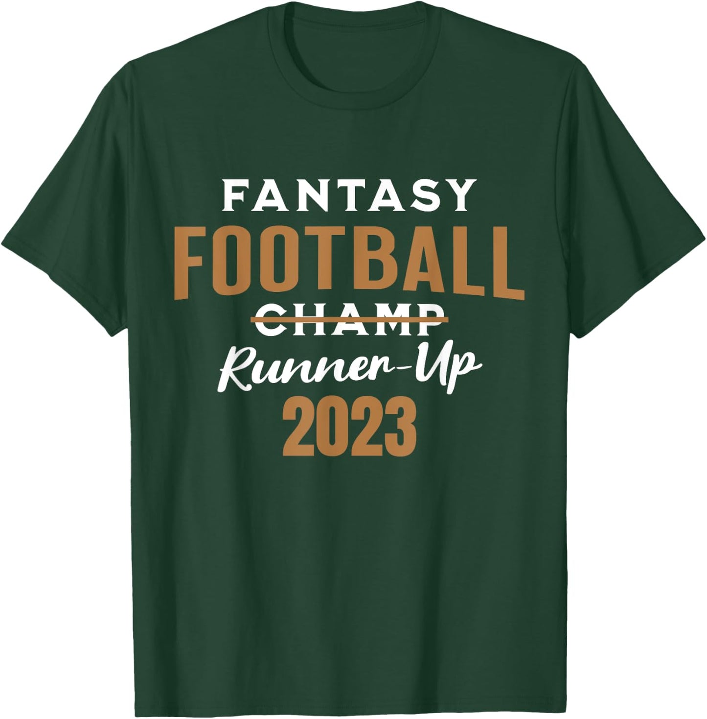 Fantasy Football 2023 League Runner-Up, 2023 FFL 2nd Place T-Shirt - T-Shirt | Forest