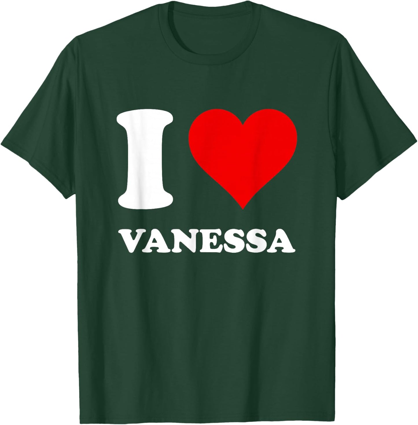 Red Heart I Love Vanessa T-Shirt - T-Shirt | Forest