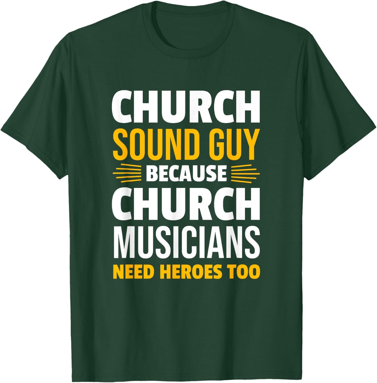 Audio Technician Church Sound Engineer Gift T-Shirt - T-Shirt | Forest