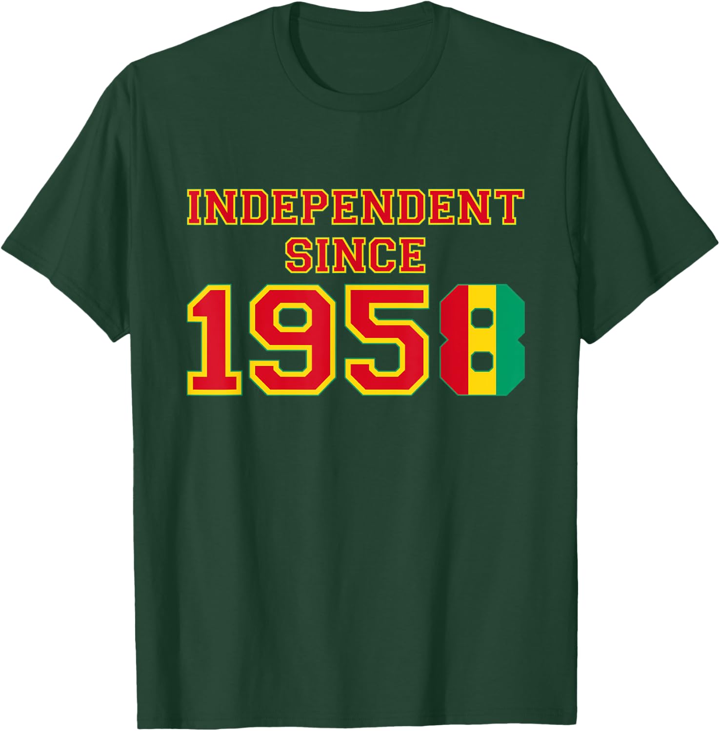 Guinea - Independent Since 1958 T-Shirt - T-Shirt | Forest