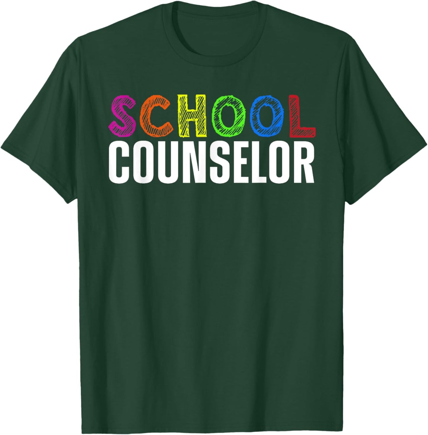 Funny School Counselor Art Women School Counseling T-Shirt - T-Shirt | Forest