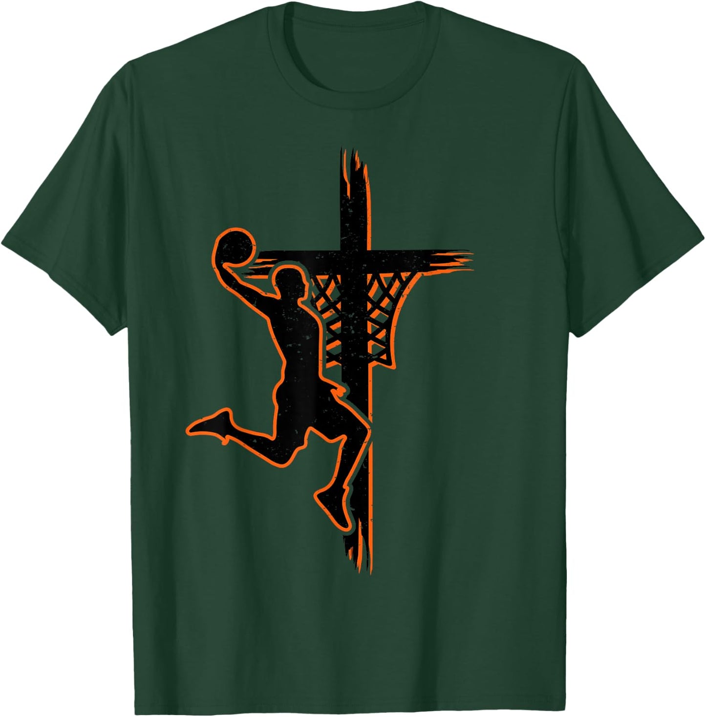 Christian basketball jesus christ basketball religious funny T-Shirt - T-Shirt | Forest
