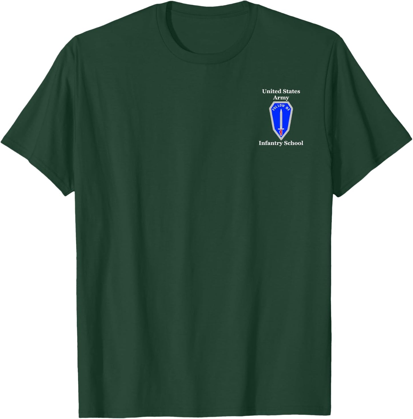 Infantry School Follow Me Patch T-Shirt - T-Shirt | Forest