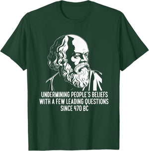 Funny Socrates The Socratic Method Classical Philosophy T-Shirt - T-Shirt | Forest