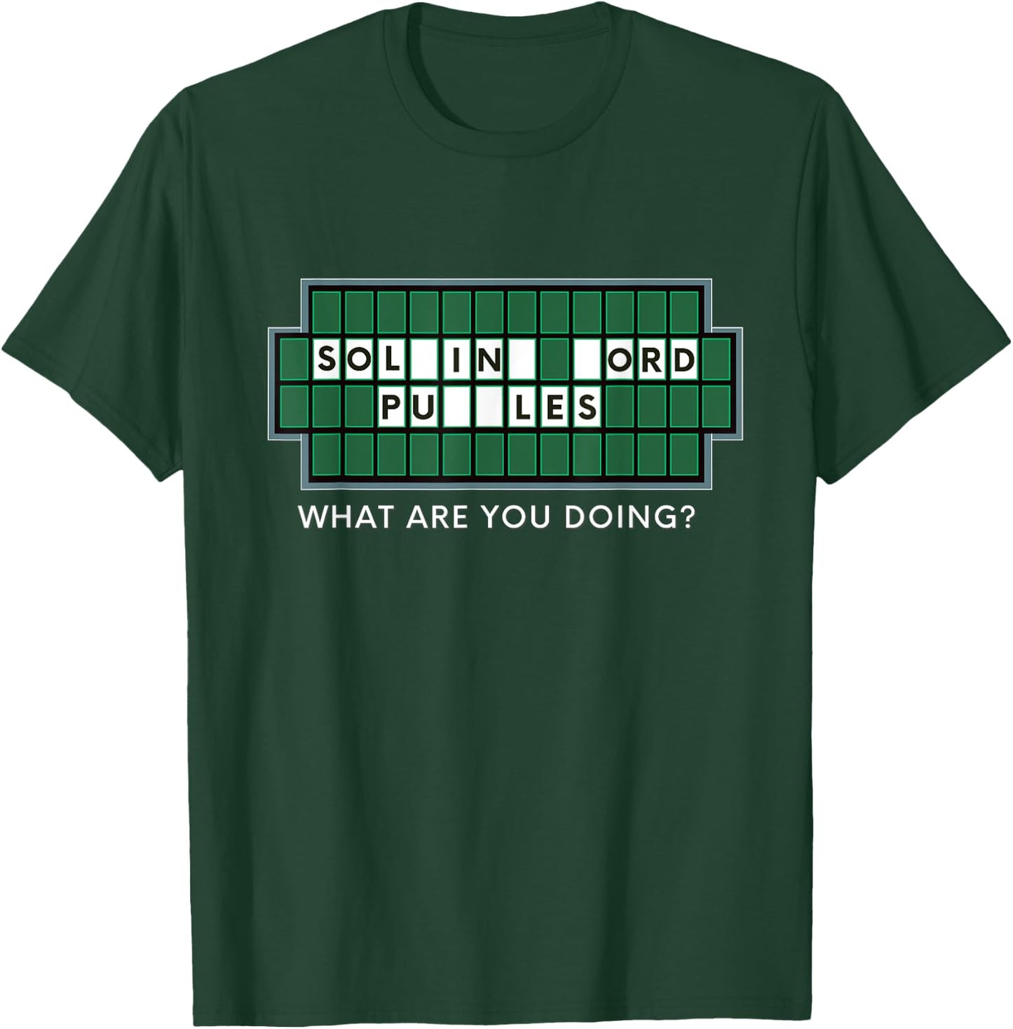 Wheel Lovers and Word Puzzles, Fortune for Game Show Gifts T-Shirt - T-Shirt | Forest