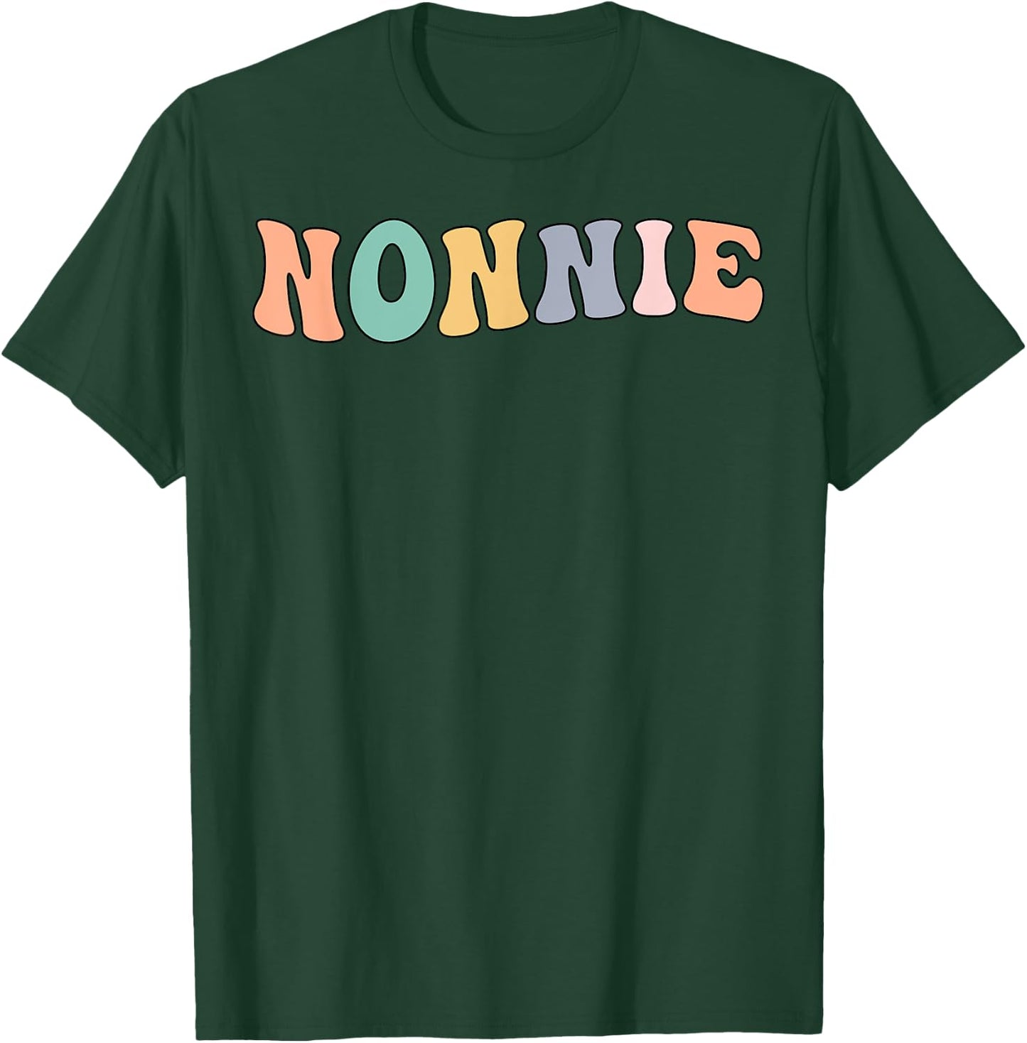 Groovy Nonnie Grandmother Nonnie Grandma T-Shirt - T-Shirt | Forest