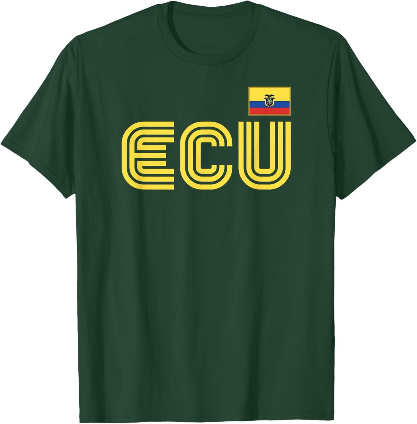 Ecuador Flag Retro International Country Ecuadorian Pride T-Shirt - T-Shirt | Forest