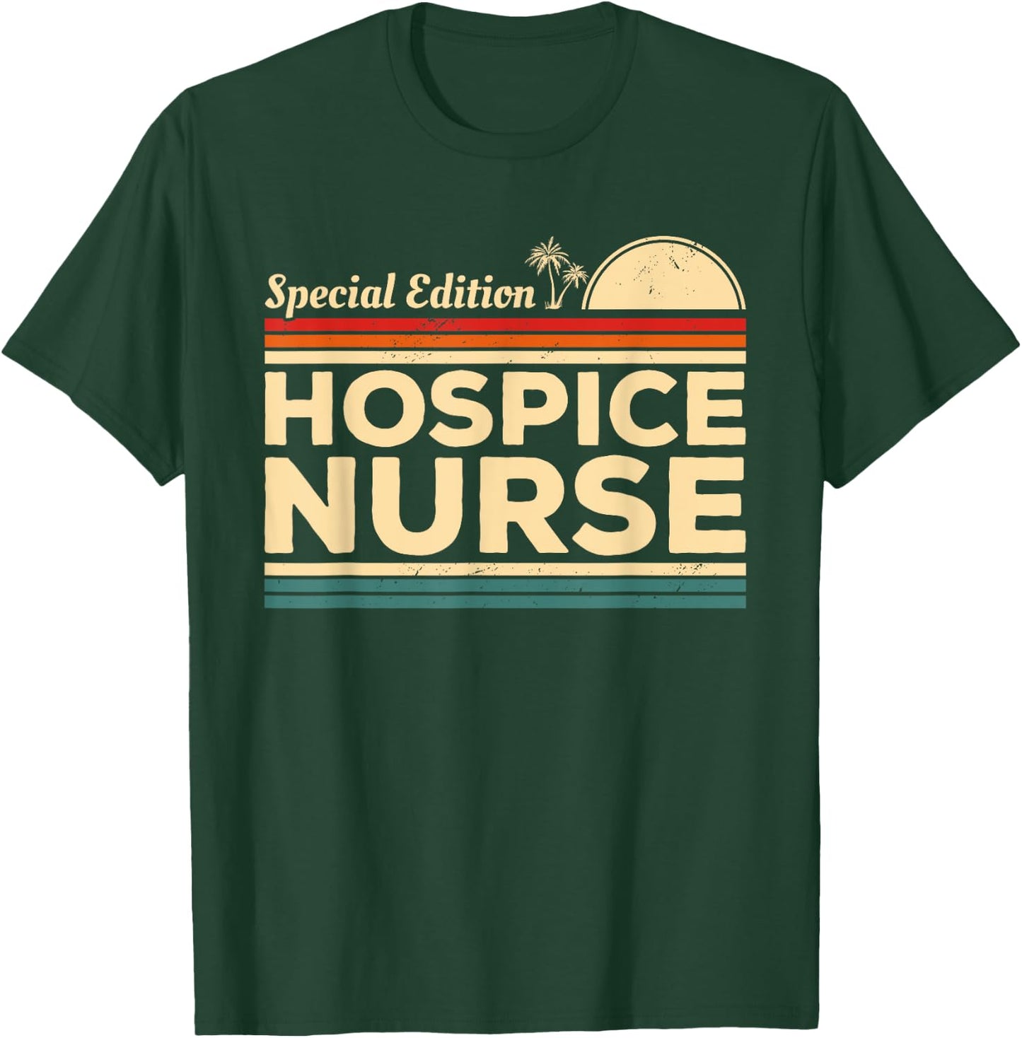 Vintage Hospice Nurse Nurses Nursing T-Shirt - T-Shirt | Forest