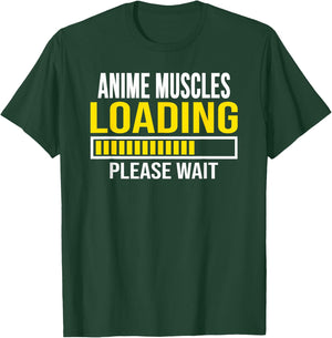 Anime Muscles Loading Workout Fitness T-Shirt - T-Shirt | Forest