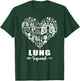 Lung Squad Heart Funny Respiratory Team T-Shirt - T-Shirt | Forest
