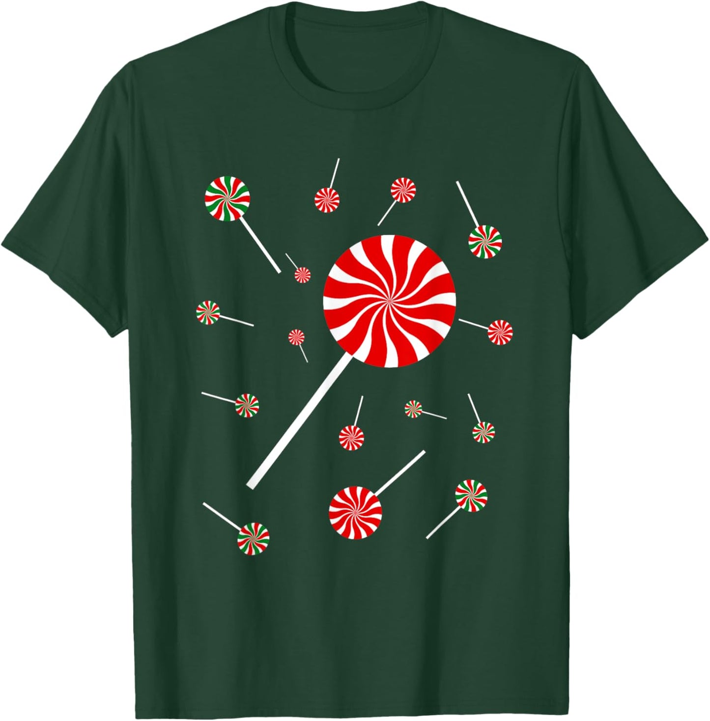 Christmas Peppermint Christmas Candy T-Shirt - T-Shirt | Forest