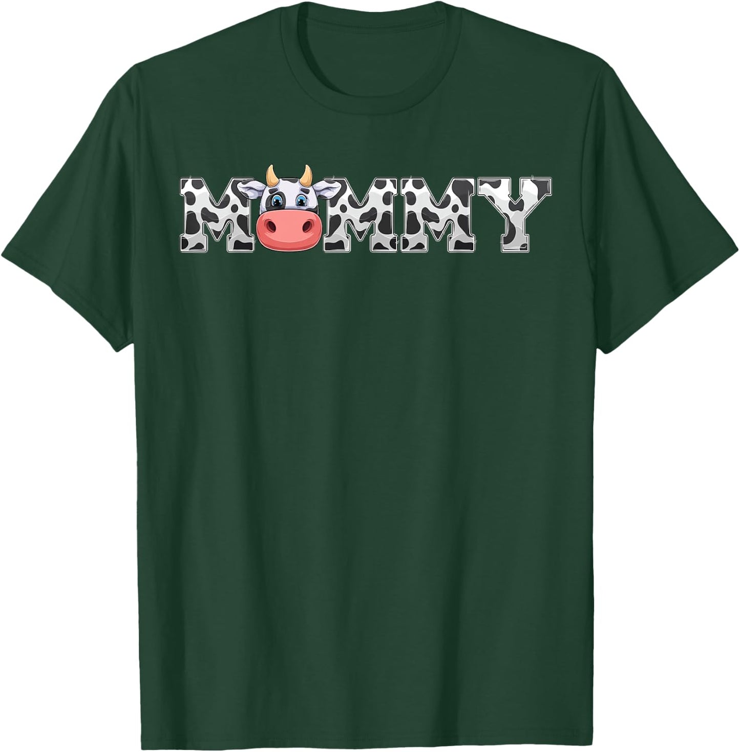 Mommy Cow Print Cowboy Animal Pattern Farmer Mother Mommy T-Shirt - T-Shirt | Forest