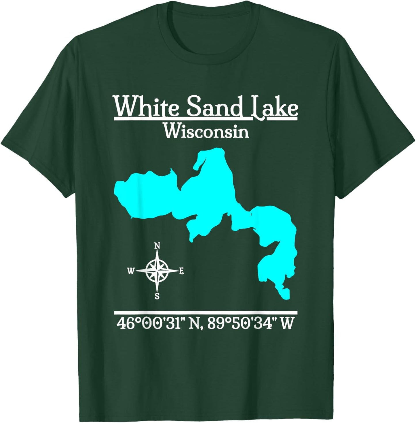 White Sand Lake, Wisconsin T-Shirt - T-Shirt | Forest