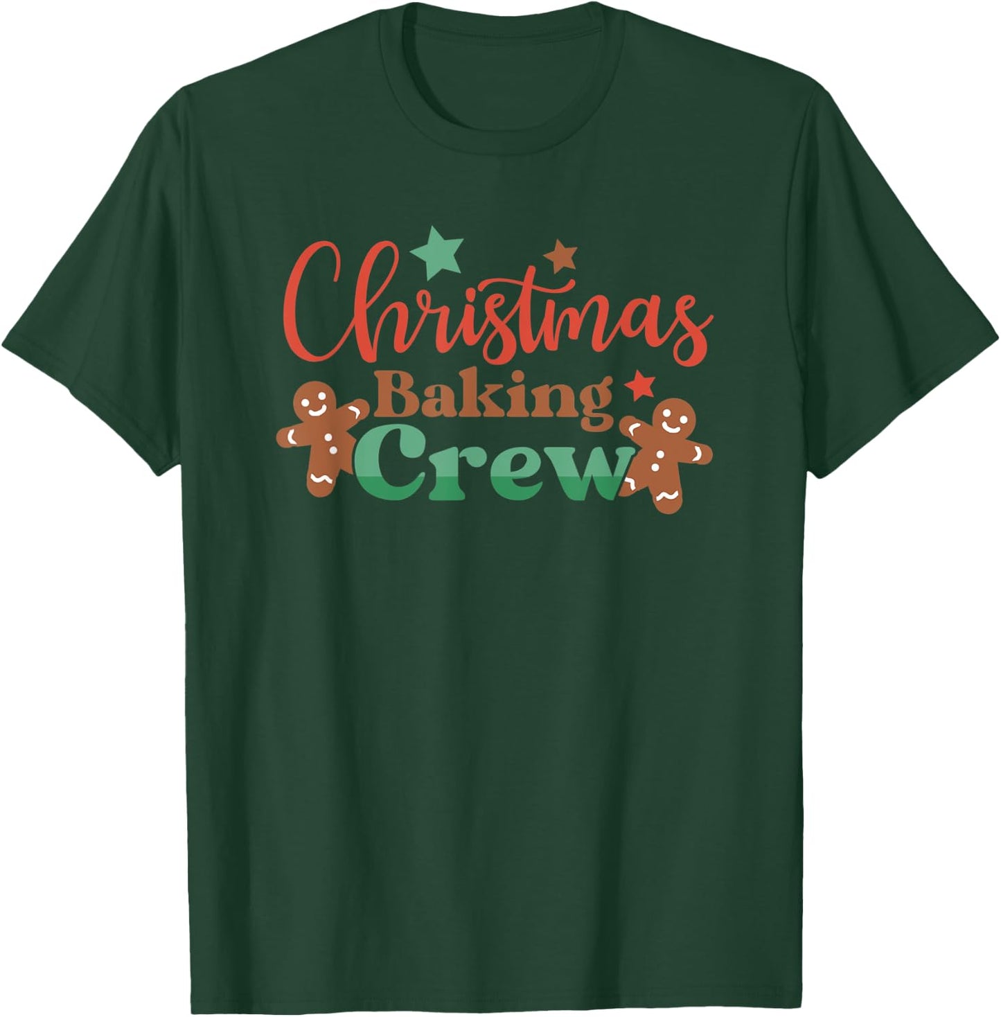 Christmas Cookie Crew Family Baking Team Xmas Tree Bakers T-Shirt - T-Shirt | Forest