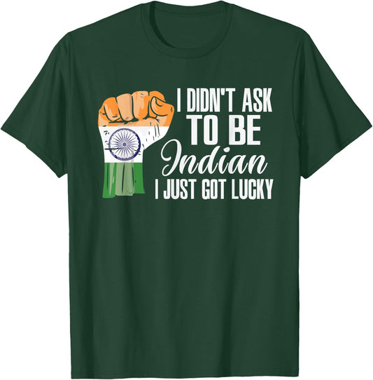 Indian India Flag Grown Indian Roots Indian Patriot T-Shirt - T-Shirt | Forest