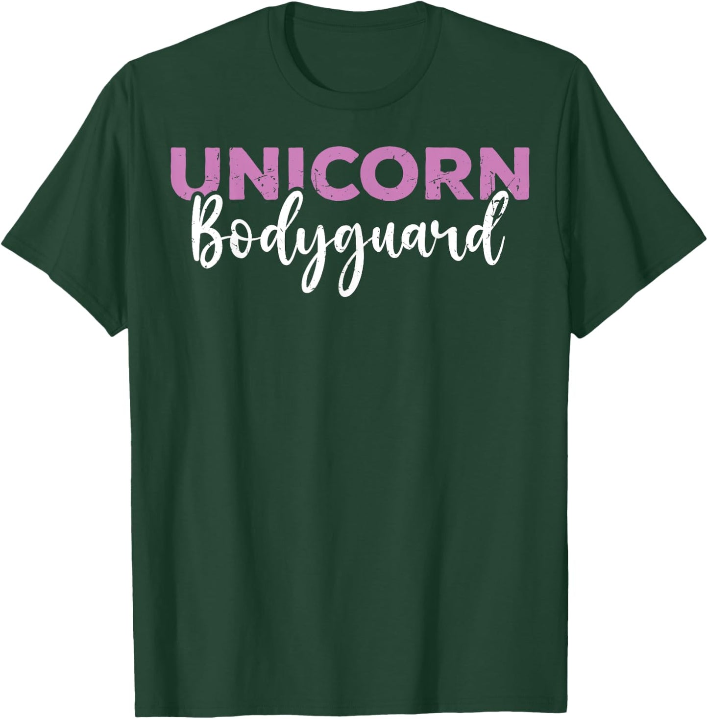 Costume Dad Funny Unicorn Bodyguard Unicorn Security Men T-Shirt - T-Shirt | Forest