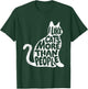 I Like Cats More Than People - Cat Lover Kitten Kitty Owner Women Girls Kids T-Shirt - T-Shirt | Forest