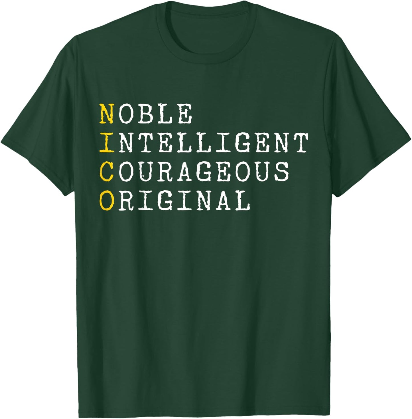 Nico Personalized, Nico Name, Boy Man Nico T-Shirt - T-Shirt | Forest