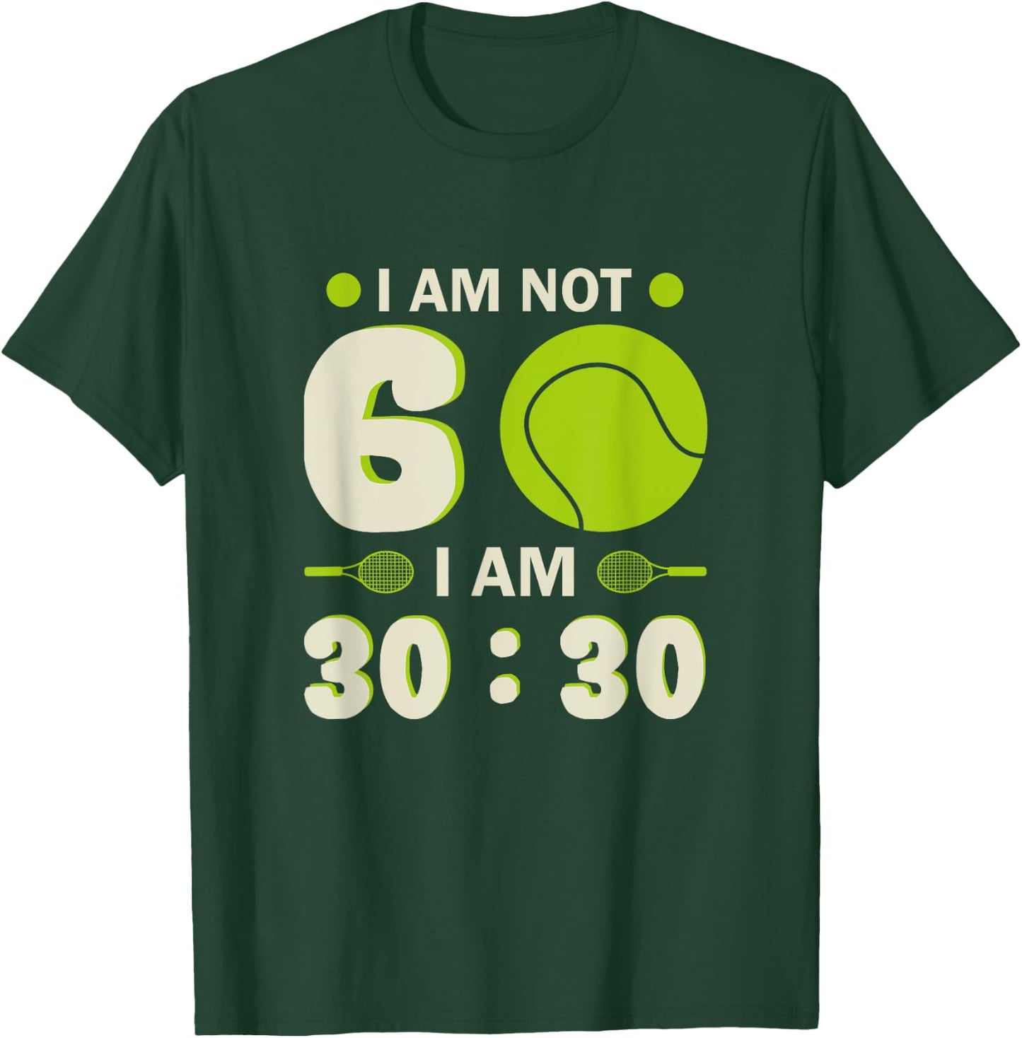 60th Birthday Tennis Player Tennis 60 Years T-Shirt - T-Shirt | Forest
