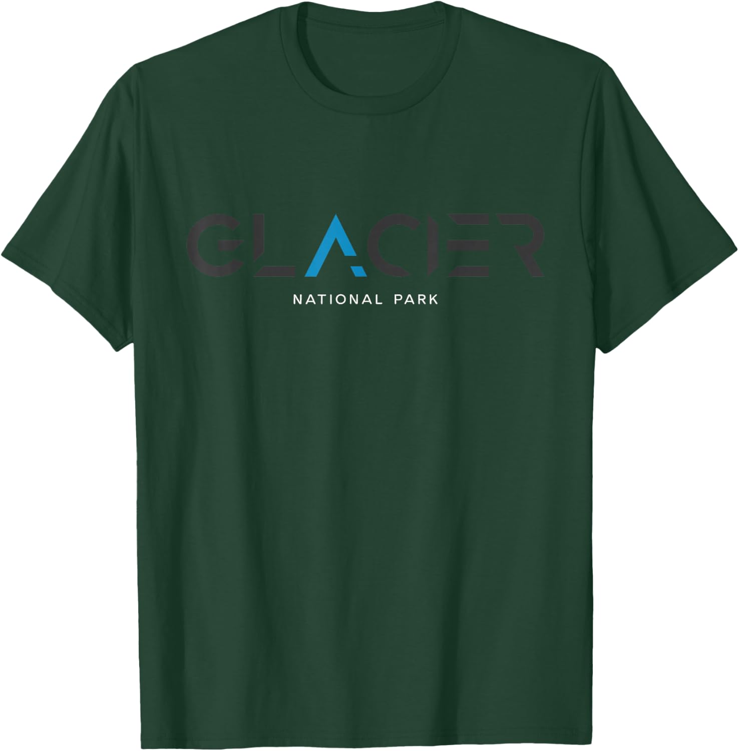 Glacier National Park Montana Tonal Retro Vintage T-Shirt - T-Shirt | Forest