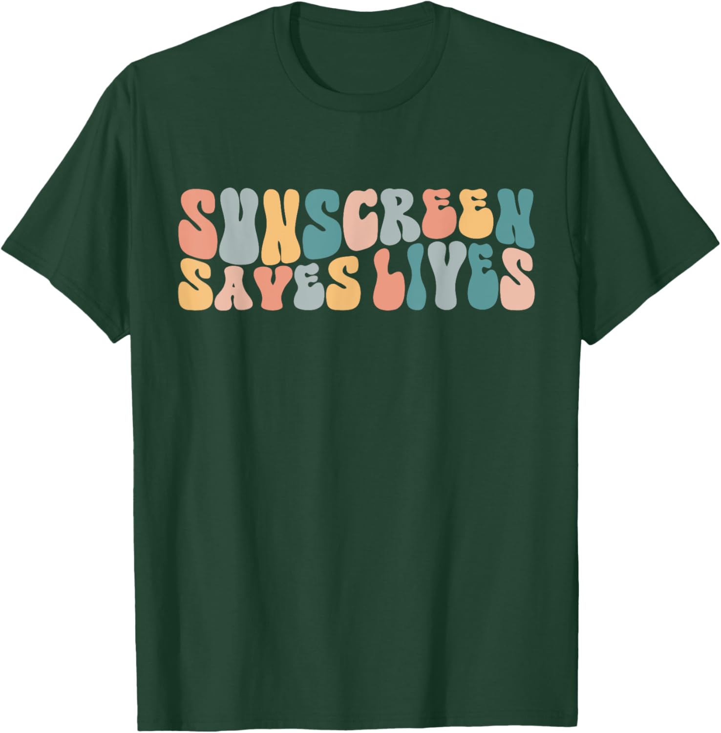 Sunscreen Saves Lives Funny Dermatology Doctor Derm Squad T-Shirt - T-Shirt | Forest