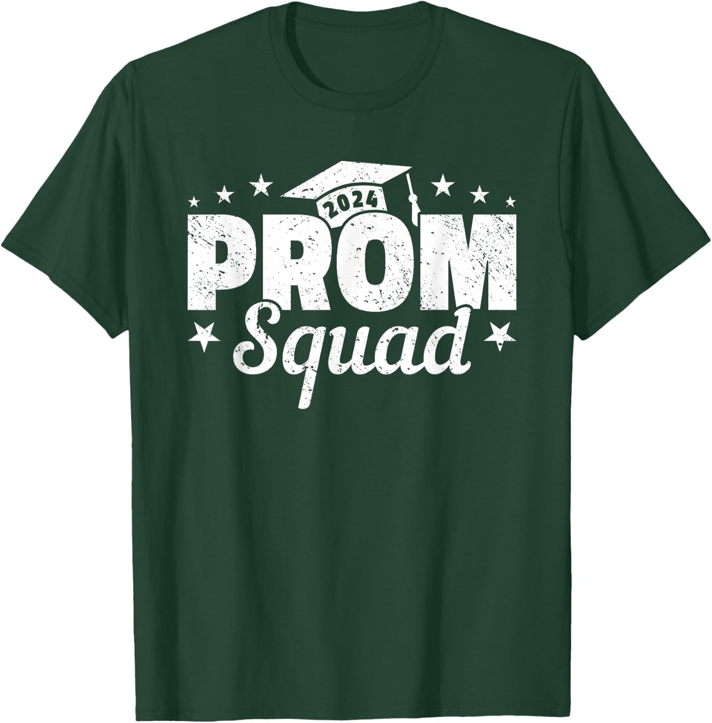 Prom Squad 2024 Graduate Funny Prom Class of 2024 T-Shirt - T-Shirt | Forest