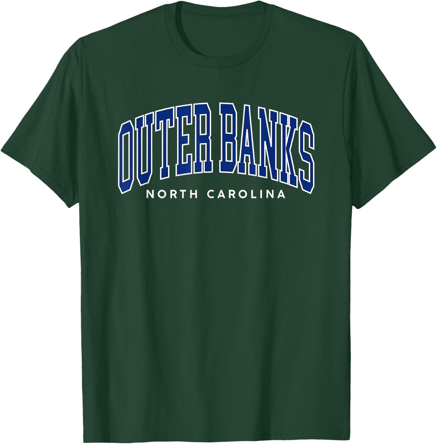 Outer Banks OBX North Carolina summer retro preppy throwback Men Women Girls Kids T-Shirt - T-Shirt | Forest