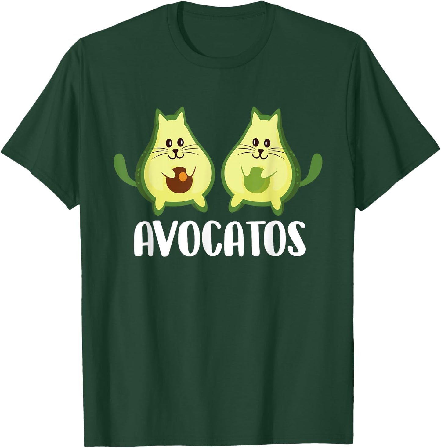 Avocatos - Vegan Animal Cat Lover Pet Owner Veterinarian T-Shirt - T-Shirt | Forest