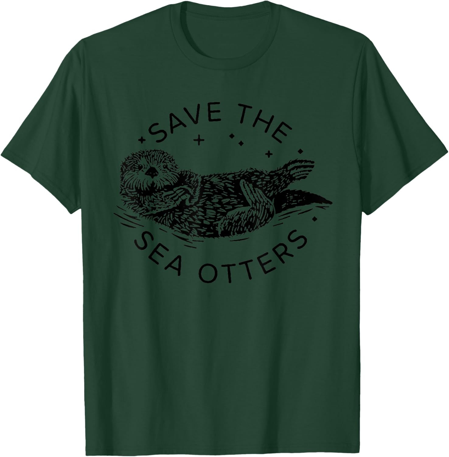 Save The Sea Otters T-Shirt - T-Shirt | Forest
