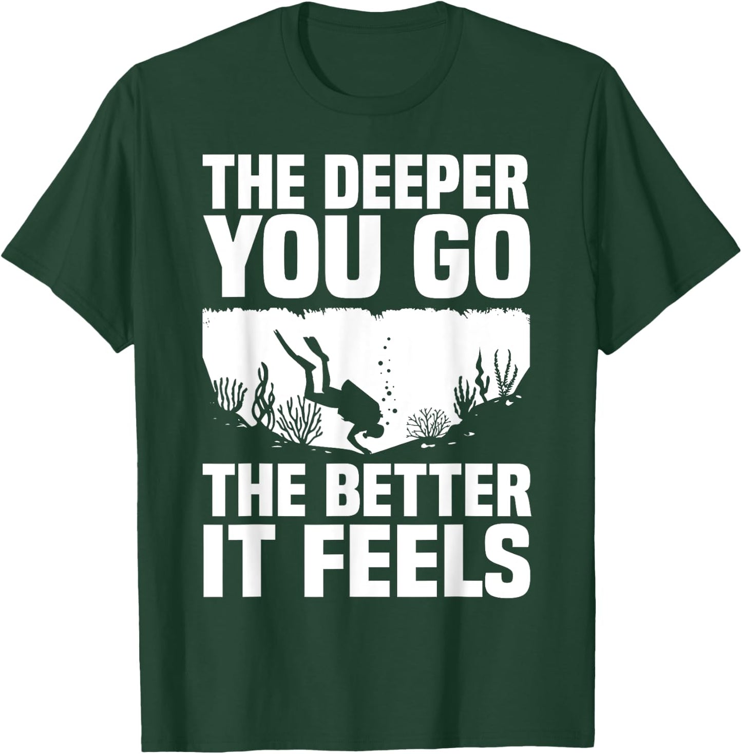 Funny Scuba Diving Themed Design Women Scuba Dive T-Shirt - T-Shirt | Forest