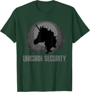 Unicorn Security Shirt Youth Boys T-Shirt - T-Shirt | Forest