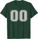 Sport Team Number #00 T-Shirt - T-Shirt | Forest